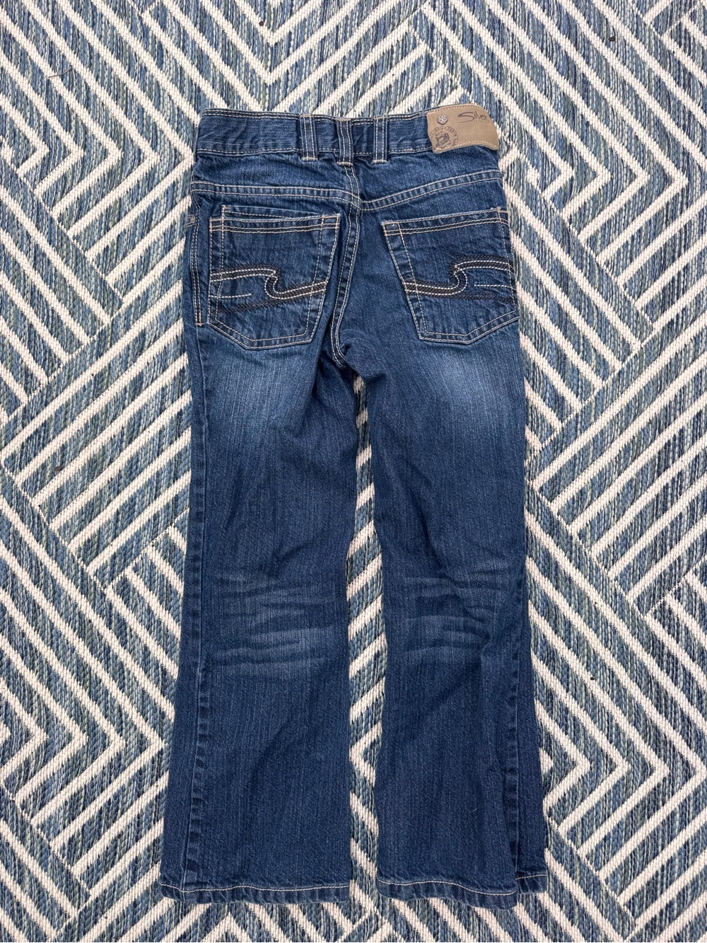 Silver Jeans Kids Dark Blue Flare Denim - Picture 2 of 4